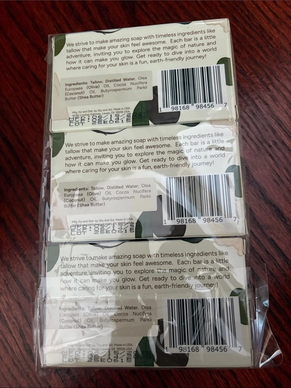 Tallow Soap - Cream/Green (150g)